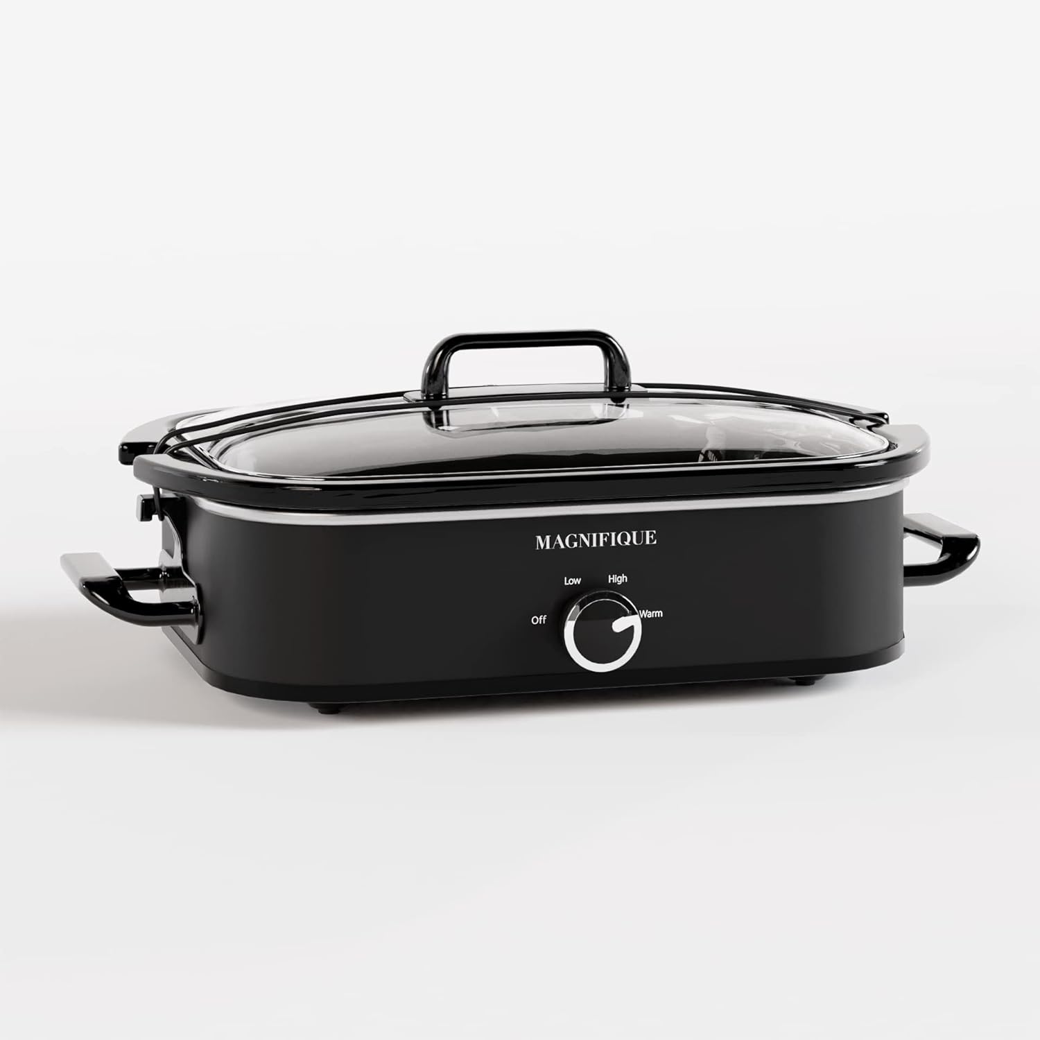 Magnifique 4-Quart Slow Cooker with Casserole Manual Warm Setting - Perfect Kitchen Small Appliance for Family Dinners, Dishwasher Safe Crock, Black9