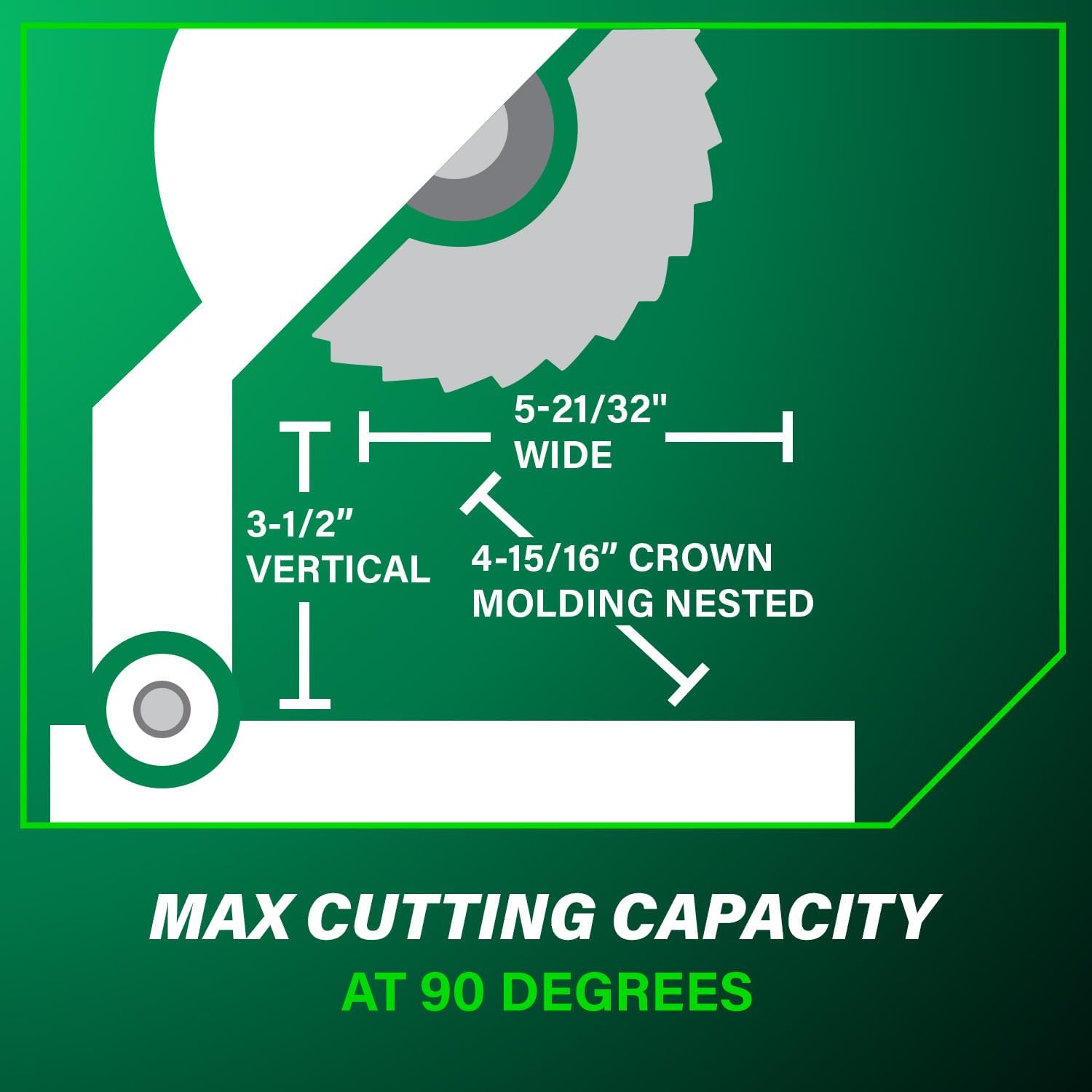 Metabo HPT 10-Inch Compound Miter Saw, 15-Amp Power Saw with Large 10-Inch Table, Precision Miter Angles, Single Bevel 0-45°, 24T TCT Blade, Positive Stops, Lightweight Design, C10FCGS0