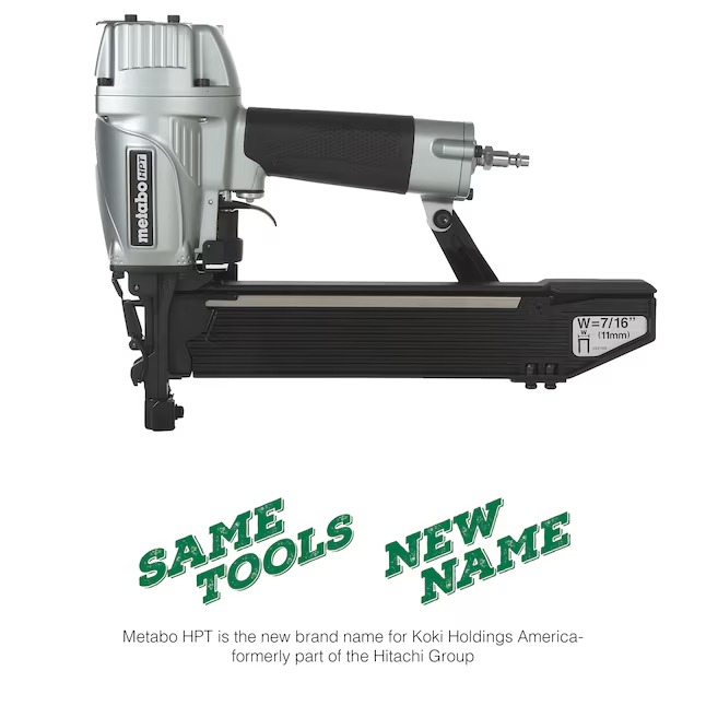 Metabo HPT 16-Gauge 7 16-in Medium Crown Construction Pneumatic Stapler0_11zon