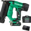 Metabo HPT 18V MultiVolt Brushless Compact Cordless Brad Nailer Kit, 18 Gauge Cordless Nailer with 2.0Ah Lithium Ion Battery, Drives 5/8" to 2" Brad Nails, Lifetime Warranty NT1850DFT