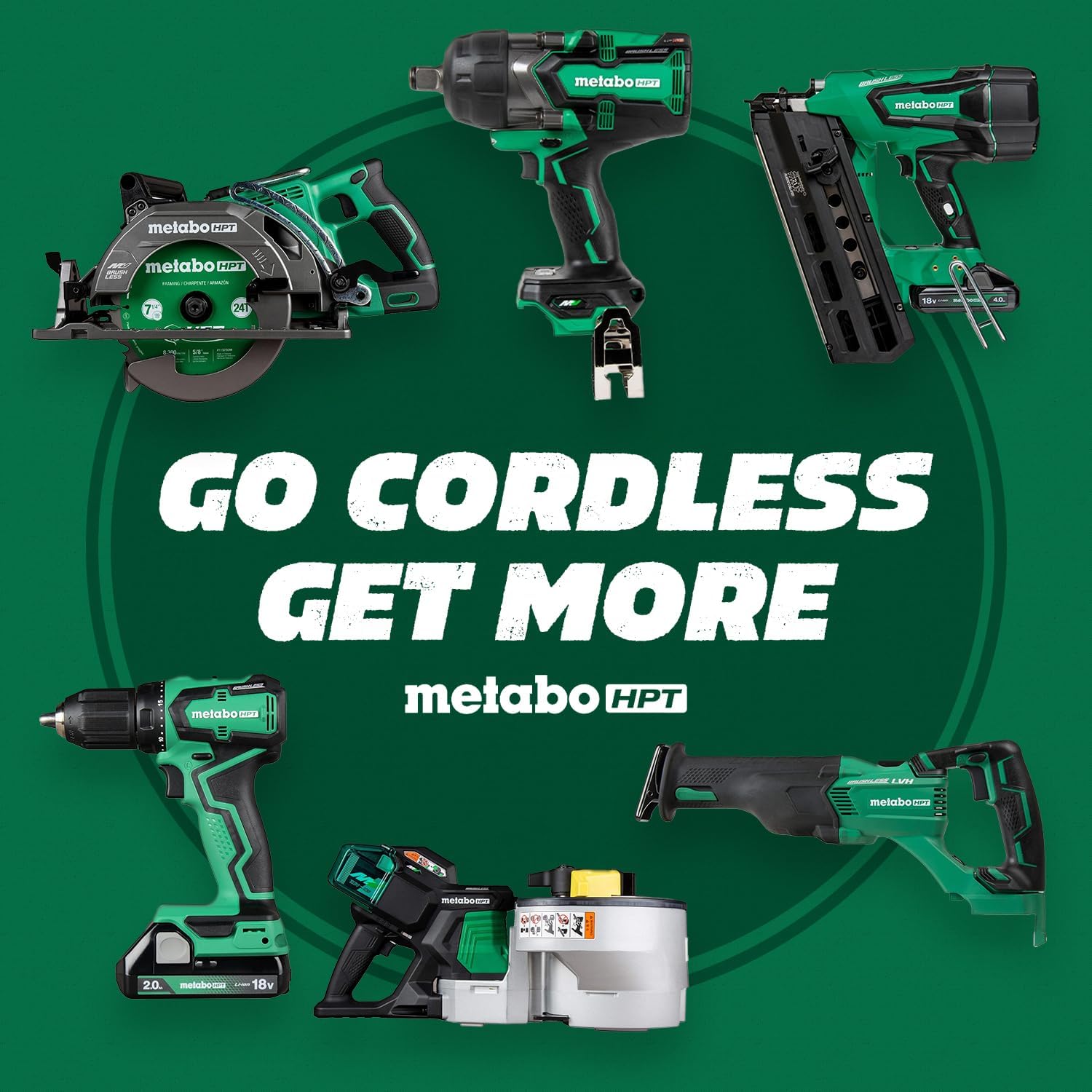 Metabo HPT 18V MultiVolt Brushless Compact Cordless Brad Nailer Kit, 18 Gauge Cordless Nailer with 2.0Ah Lithium Ion Battery, Drives 5 8 to 2 Brad Nails, Lifetime Warranty NT1850DFT8