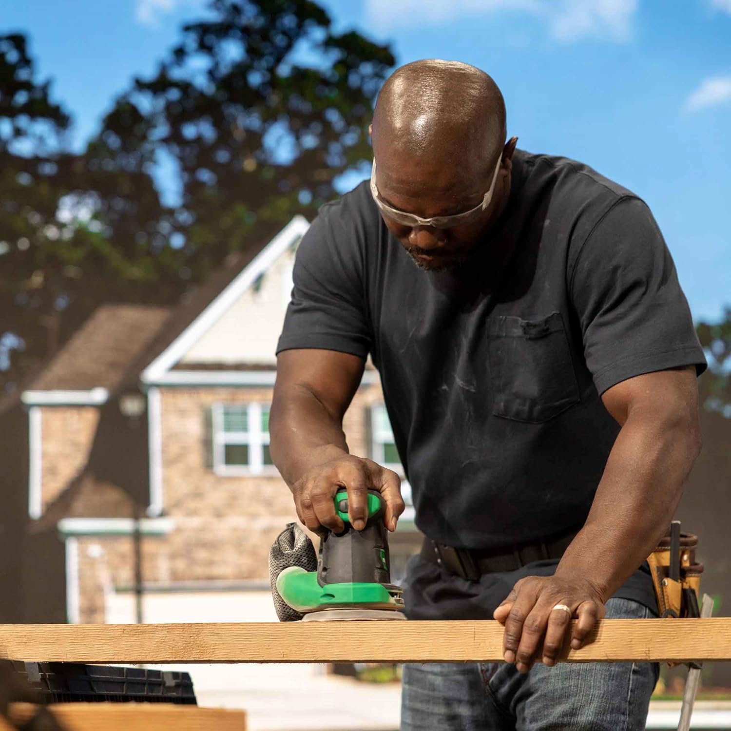 Metabo HPT 18V MultiVolt™ Cordless 5-Inch Random Orbit Sander Tool Only - No Battery Variable Speed Brushless Motor Electric Brake SV1813DAQ46