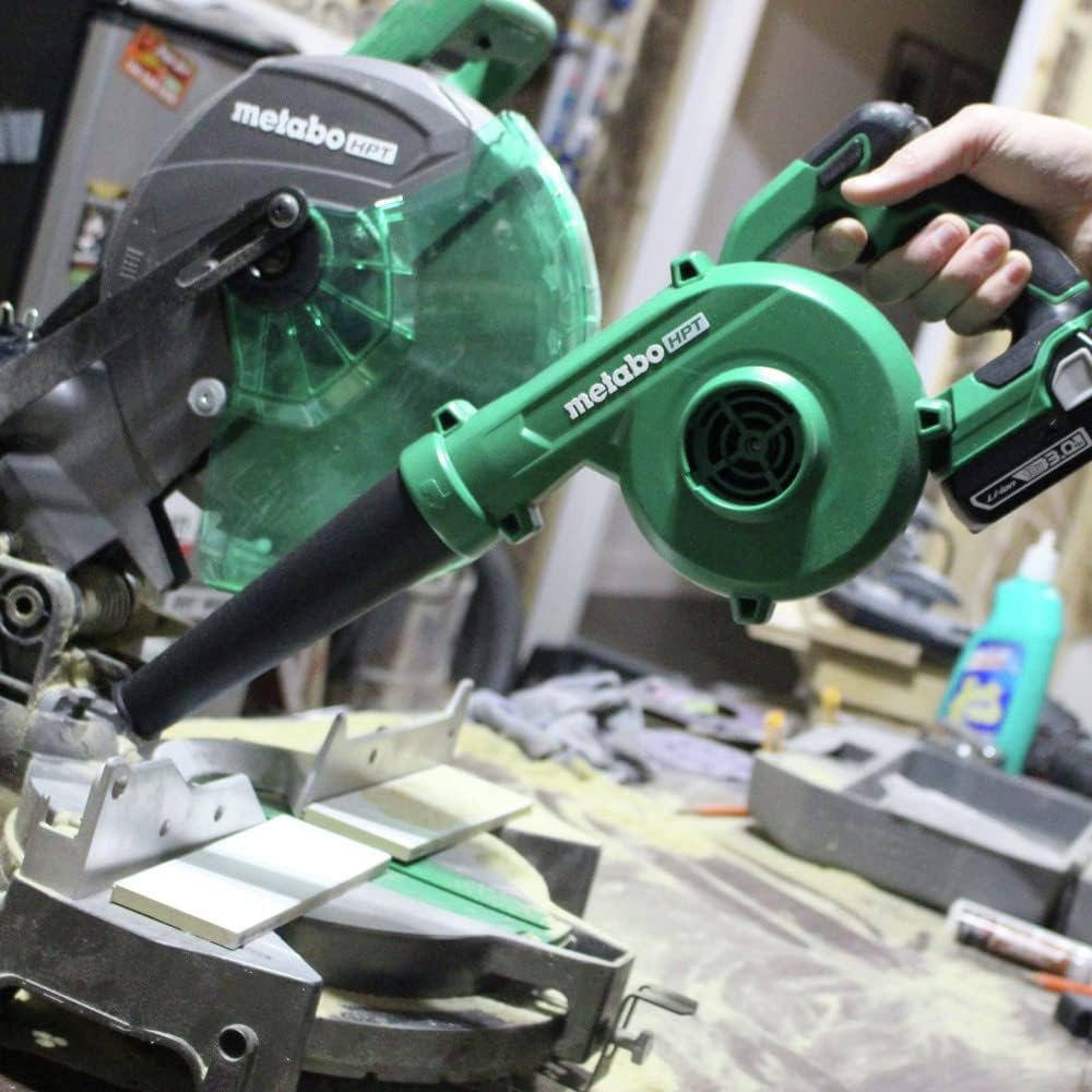 Metabo HPT 18V MultiVolt™ Cordless Li-Ion Compact Blower Tool Only - No Battery Variable Speed 3 Speed Selector to Reduce Fatigue 124 CFM 213 MPH Lifetime Tool Warranty RB18DCQ49