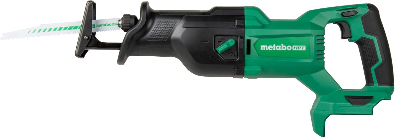Metabo HPT 18V MultiVolt™ Cordless Reciprocating Saw Tool Only - No Battery Counter-balance Housing Reduces Vibration Orbital Mode CR18DBQ4 Metabo HPT 18V MultiVolt™ Cordless Reciprocating Saw | Tool Only - No Battery | Counter-balance Housing Reduces Vibration | Orbital Mode | CR18DBQ4