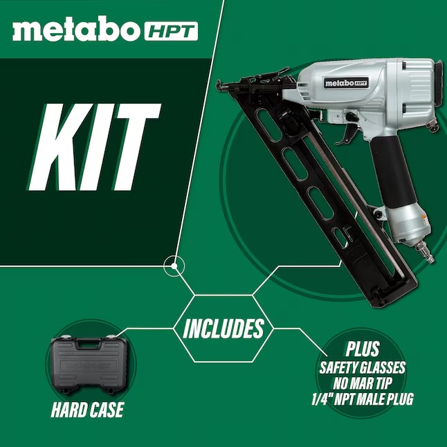 Metabo HPT 2-1 2-in 15-Gauge Pneumatic Angled Finish Nailer5_11zon