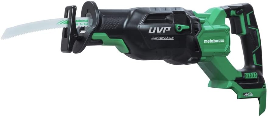 Metabo HPT 36V MultiVolt Cordless Reciprocating Saw User Vibration Protection Tool Body Only CR36DAQ4, Green1