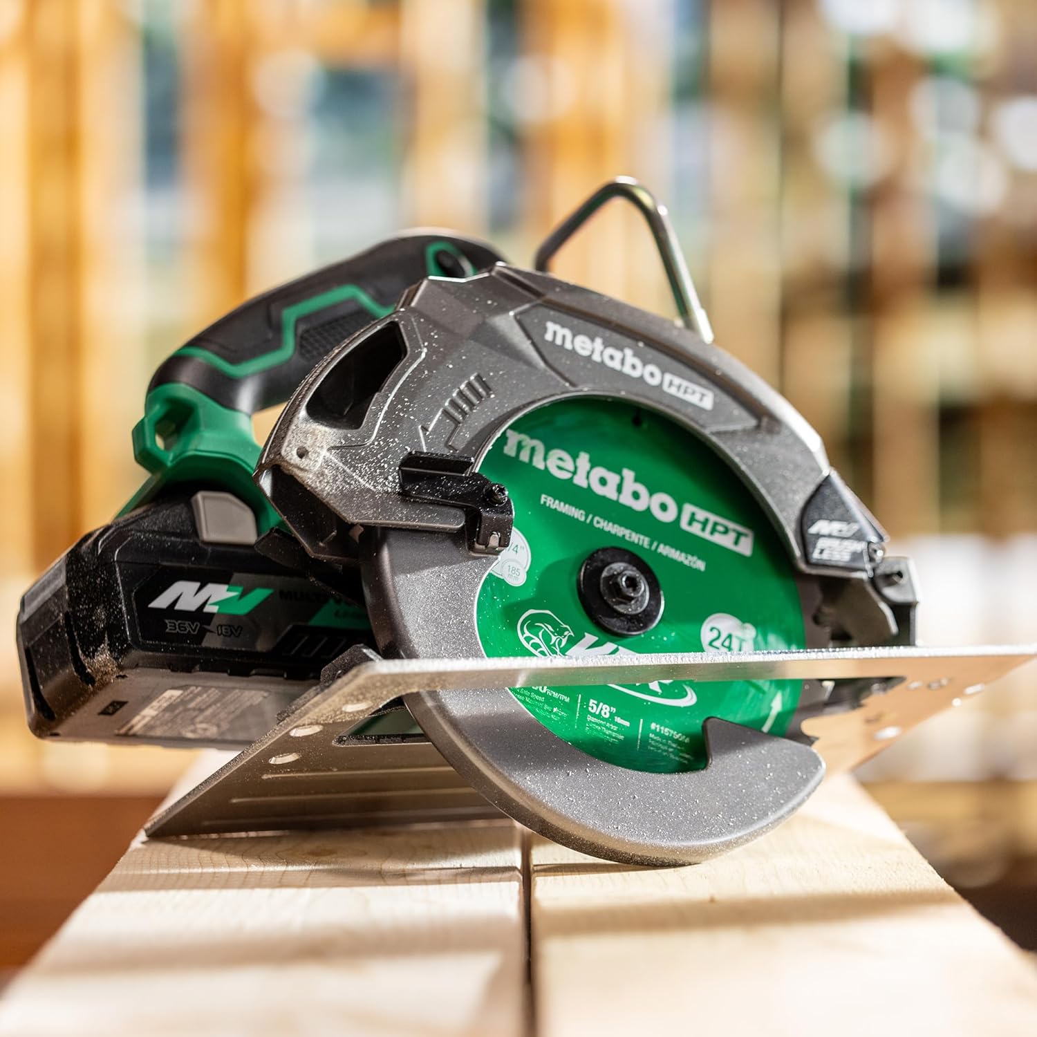 Metabo HPT 36V MultiVolt™ Circular Saw, 7-1 4-Inch, Torque Boost Technology, Tool Body Only, Optional AC Adapter Available, C3607DBQ4=