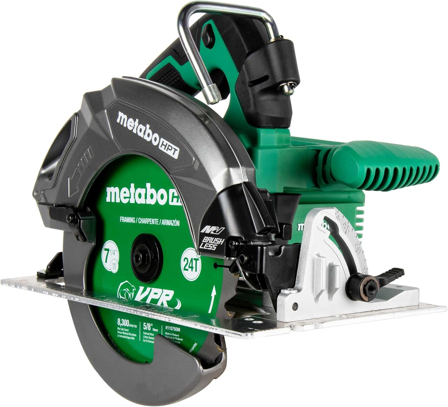 Metabo HPT 36V MultiVolt™ Circular Saw, 7-1 4-Inch, Torque Boost Technology, Tool Body Only, Optional AC Adapter Available, C3607DBQ48