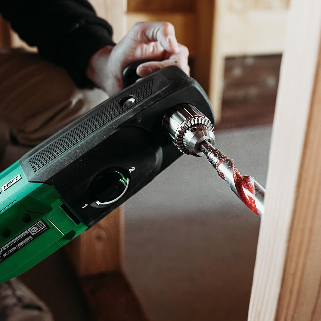 Metabo HPT 36V MultiVolt™ Cordless Right Angle Drill Kit Tool Only - No Battery Reactive Force Control Lifetime Tool Warranty D36DYAQ46