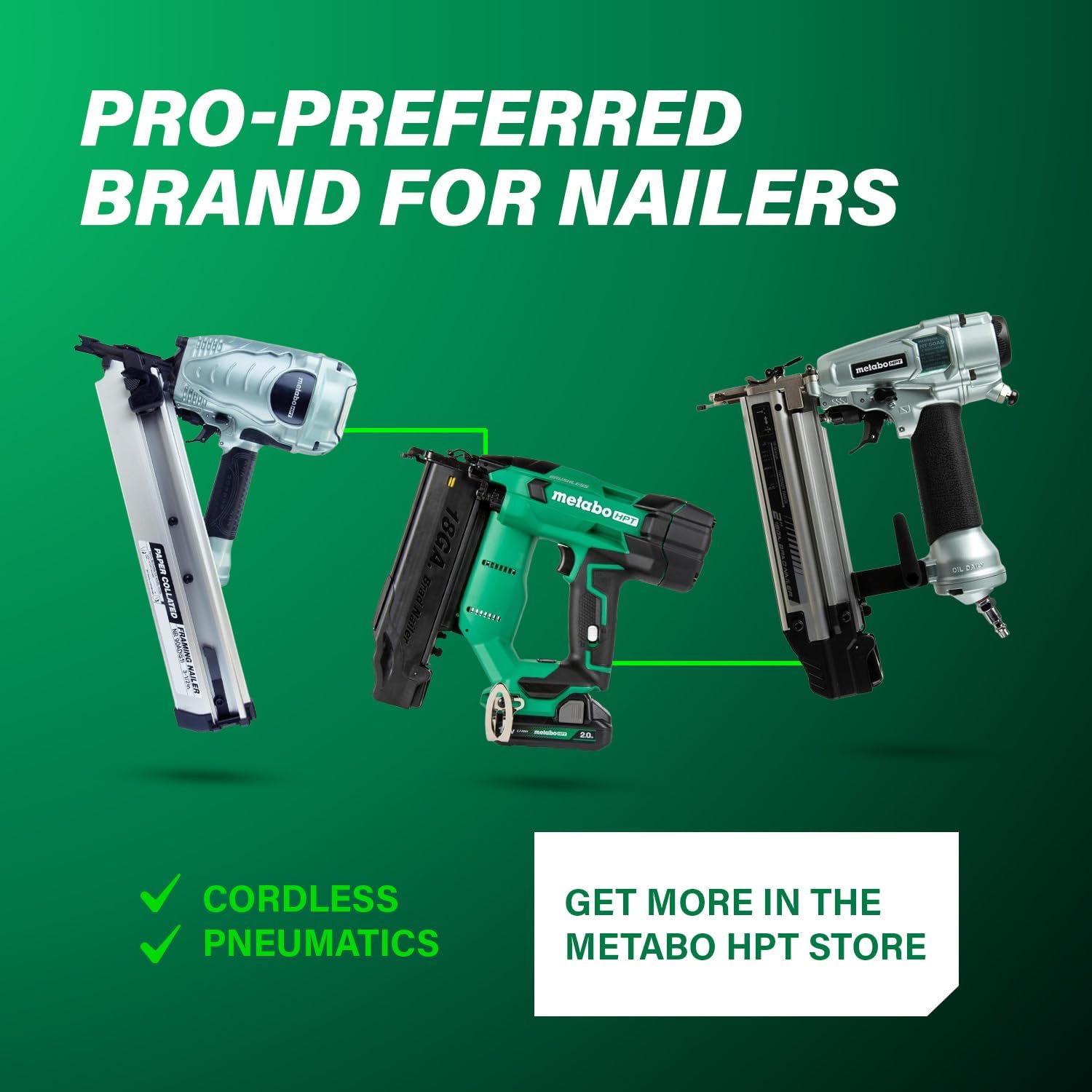 Metabo HPT Air Compressor, THE TANK, Portable Pancake Air Compressor 200 PSI, 6 Gallon Tank, Versatile for Use with Framing, Siding, Finish, Brad or Roofing Nailers, EC914S12