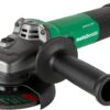Metabo HPT Angle Grinder | 4-1/2-Inch | 12 Amp | AC Brushless Motor | Variable Speed | 3-Position Side Handle | G12VE2