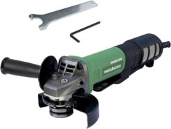 Metabo HPT Angle Grinder 5-Inch Paddle Switch 12-Amp AC Brushless Motor Electric Brake Kickback Reduction G13BYEQ, Green