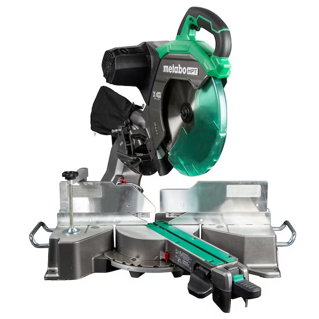 Metabo HPT C12RSH3 12-in 15-Amp Dual Bevel Sliding Compound Corded Miter Saw10_11zon