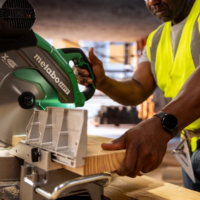 Metabo HPT C12RSH3 12-in 15-Amp Dual Bevel Sliding Compound Corded Miter Saw4_11zon