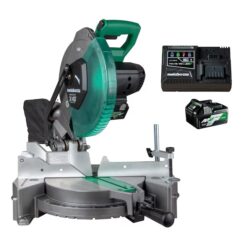 Metabo HPT C1810DFAM 10-in 18-volt Single Bevel Cordless Miter Saw (Battery and Charger Included)