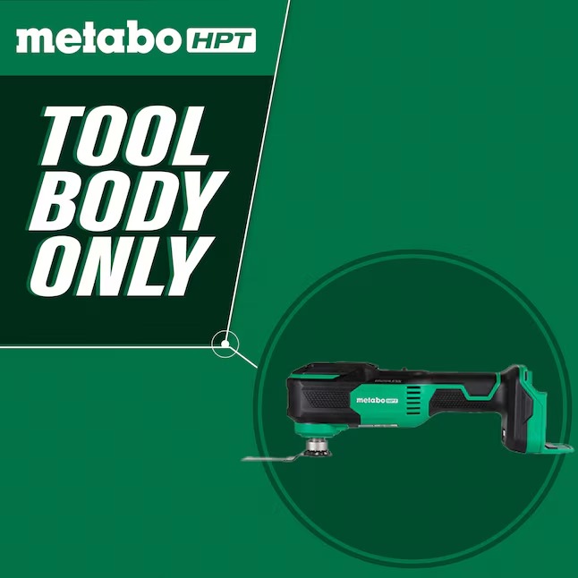 Metabo HPT CV18DAQ4 MultiVolt 18-volt Cordless Brushless Variable 2-Piece Oscillating Multi-Tool (Charger Not Included)2_11zon