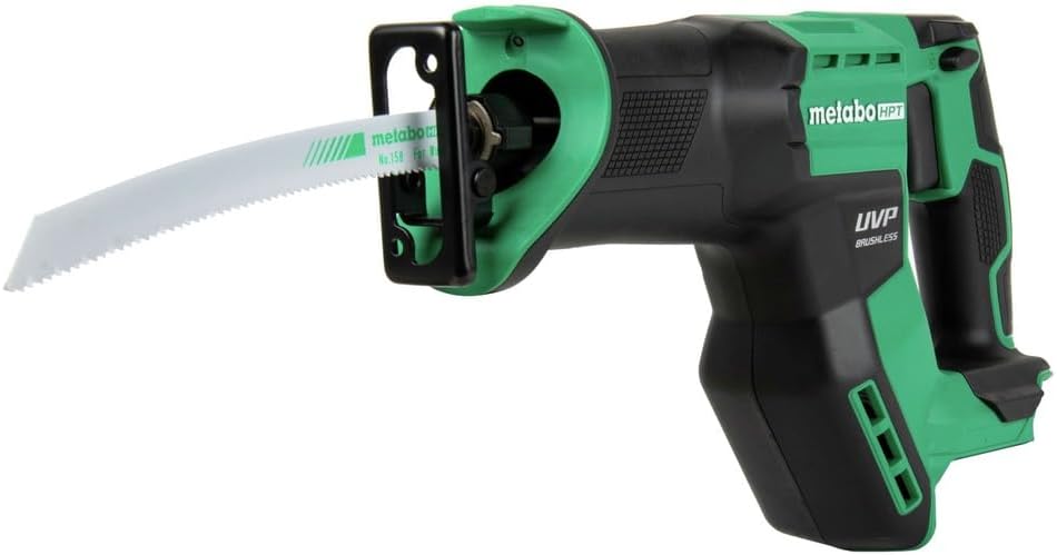 Metabo HPT Cordless 18V MultiVolt™ Compact Reciprocating Saw Tool Only - No Battery 4 Speed Modes User Vibration Protection Lifetime Tool Warranty CR18DMAQ43