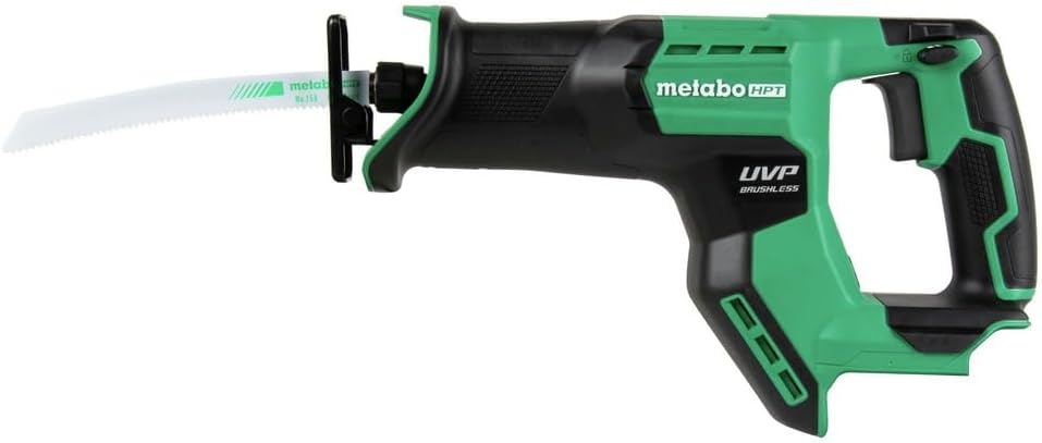Metabo HPT Cordless 18V MultiVolt™ Compact Reciprocating Saw Tool Only - No Battery 4 Speed Modes User Vibration Protection Lifetime Tool Warranty CR18DMAQ45