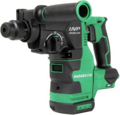 Metabo HPT Cordless 36V MultiVolt™ Rotary Hammer Tool Only - No Battery SDS Plus 1-1 8-Inch LED Level User Vibration Protection DH3628DAQ4