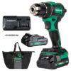 Metabo HPT DS18DEXM 18-volt 1/2-in Keyless Brushless Cordless Drill (2-Batteries, Charger and Soft Bag included)