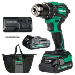 Metabo HPT DS18DEXM 18-volt 1/2-in Keyless Brushless Cordless Drill (2-Batteries, Charger and Soft Bag included)