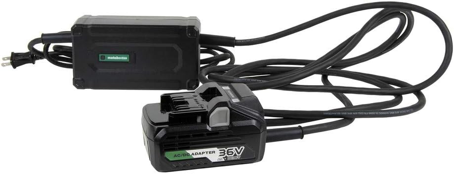 Metabo HPT MultiVolt™ AC Adapter Power Source Option for All 36V Metabo HPT MultiVolt Tools 20 Ft Pivoting Cord Can Be Used with Generators or Long Extension Cords ET36A Metabo HPT MultiVolt™ AC Adapter | Power Source Option for All 36V Metabo HPT MultiVolt Tools | 20 Ft Pivoting Cord | Can Be Used with Generators or Long Extension Cords | ET36A