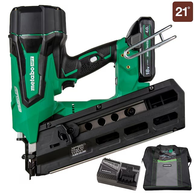 Metabo HPT NR1890DRSTM 3-1 2-in 21-Degree Cordless Framing Nailer (Battery and Charger Included)_11zon Metabo HPT NR1890DRSTM 3-1/2-in 21-Degree Cordless Framing Nailer (Battery and Charger Included)
