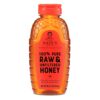 Nate's 100% Pure, Raw & Unfiltered Honey - Award-Winning Taste, 16oz.Squeeze Bottle (6-Pack)