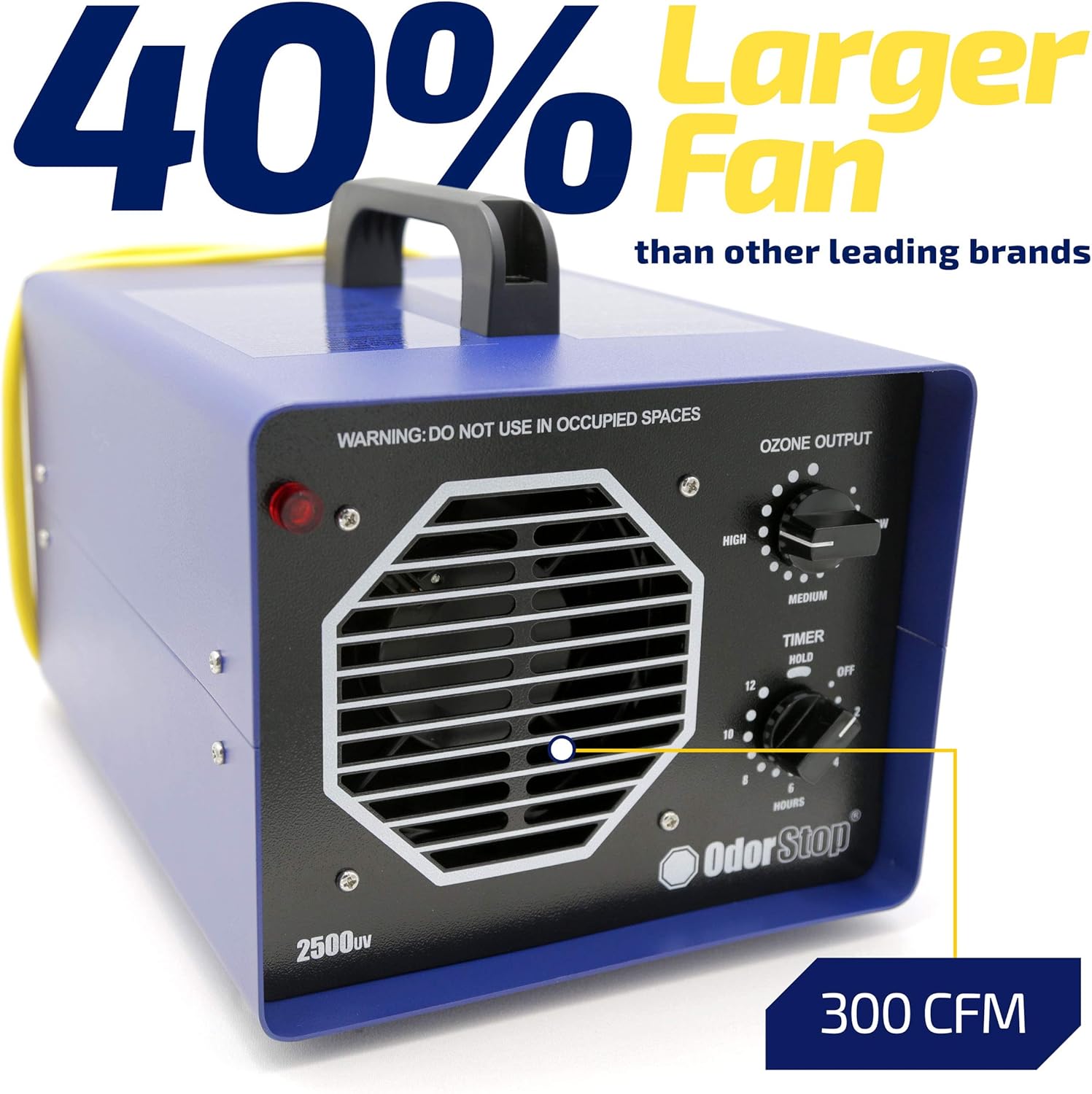 OdorStop OS2500UV Professional Grade Ozone Generator Ionizer for Areas of 2500 Square Feet+, For Deodorizing and Purifying Medium Size Areas Such as Hotel Rooms, Offices, and Basements9