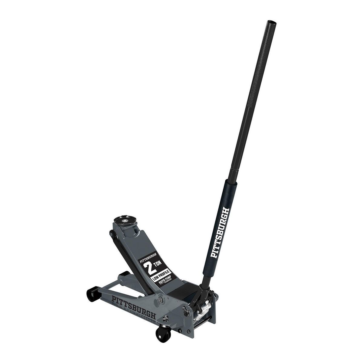 PITTSBURGH 2 Ton Low-Profile Floor Jack with RAPID PUMP, Slate Gray1