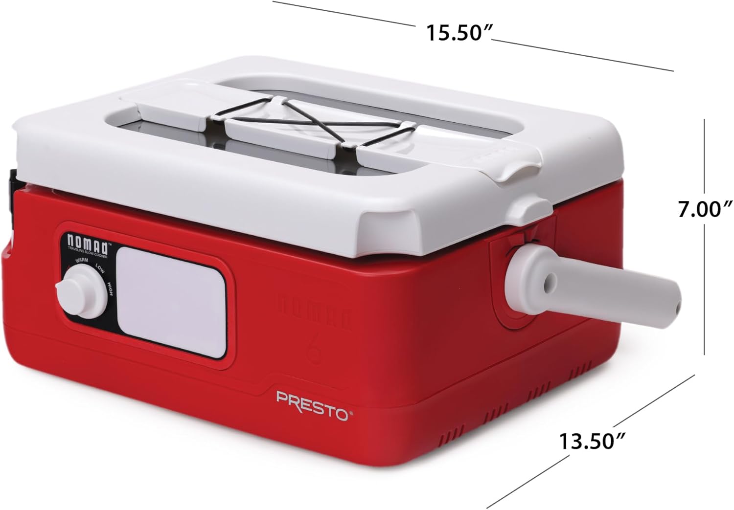 Presto Nomad Traveling Slow Cooker, Red, 6-Quart ( Pack of 1)0