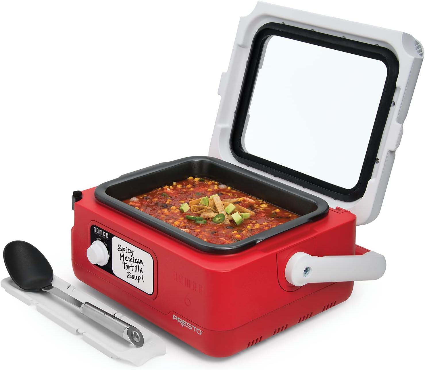 Presto Nomad Traveling Slow Cooker, Red, 6-Quart ( Pack of 1)1