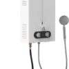 Propane Water Heater Tankless, 1.85GPM 7L Portable Instant Hot Water Heater, Outdoor Use for RV, Camper Van, Camping Trailer, Cabin, Barn, Pool, White