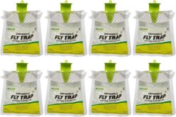RESCUE! Outdoor Disposable Hanging Fly Trap - 8 Traps