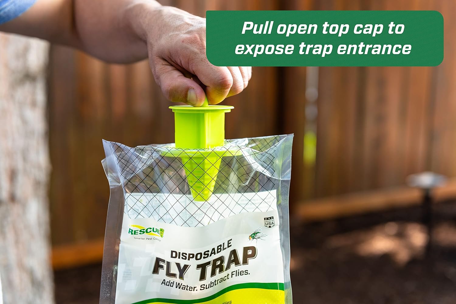 RESCUE! Outdoor Disposable Hanging Fly Trap - 8 Traps3