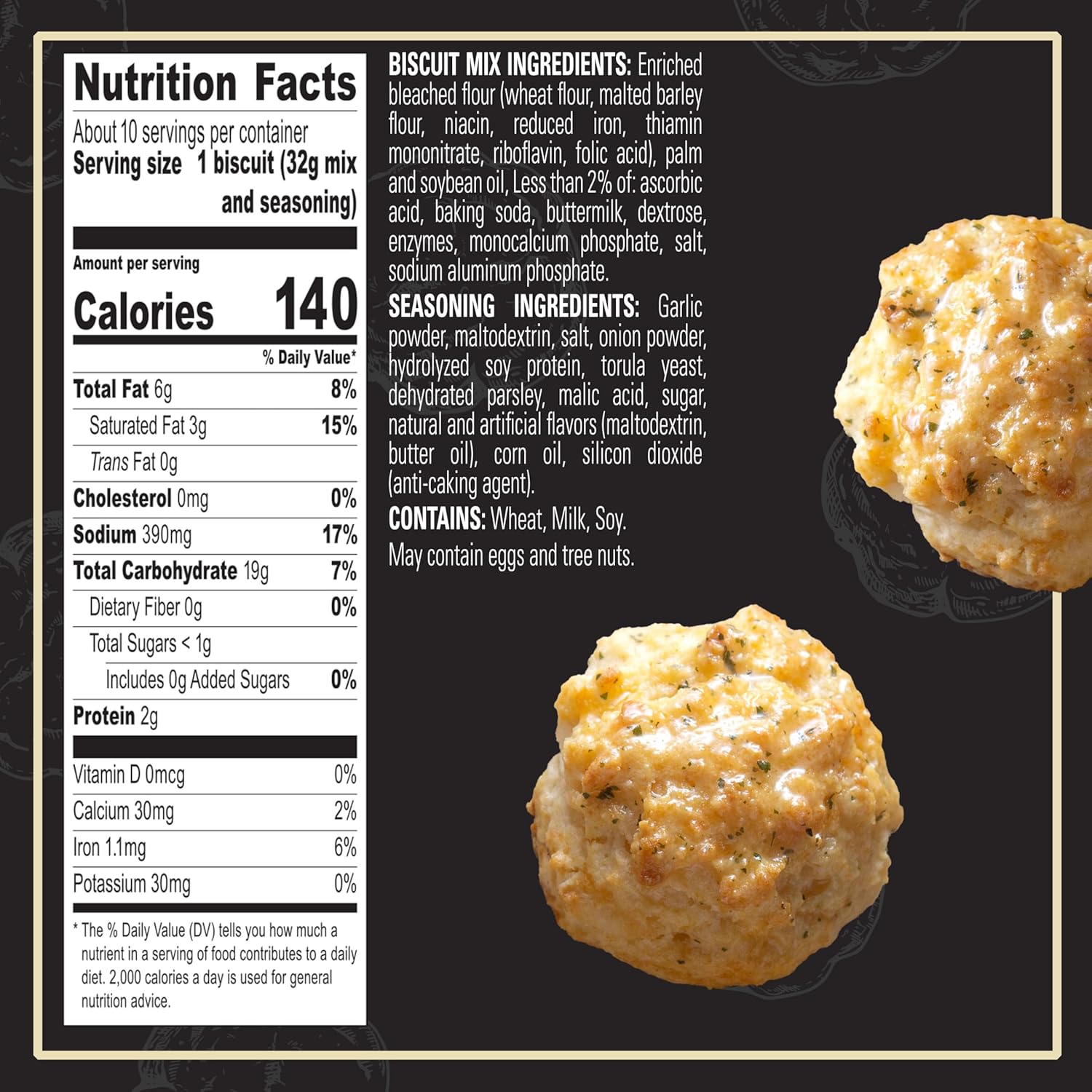 Red Lobster Cheddar Bay Biscuit Mix, Garlic Herb Seasoning Included, Cheddar Biscuit Mix, 11.36 Oz Box (Pack of 12)0