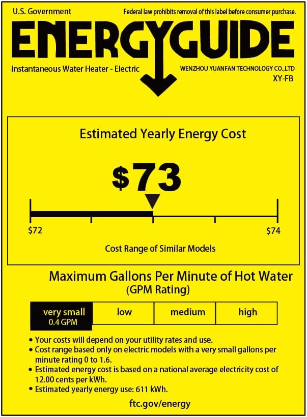 Tankless Electric Water Heater 110V 3000W Under Sink On Demand Instant Hot Water Heater with LED Display for Bathroom Kitchen Washing, Bars, Schools, Hospitals, Hair Salons (White)0