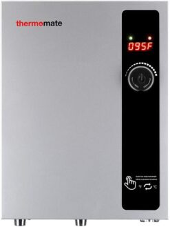 Tankless Water Heater Electric 18kW 208~240 Volt, thermomate On Demand Instant Endless Hot Water Heater, Digital Temperature Display Easy Installation, for Residential Whole House Shower, 76A GRAY