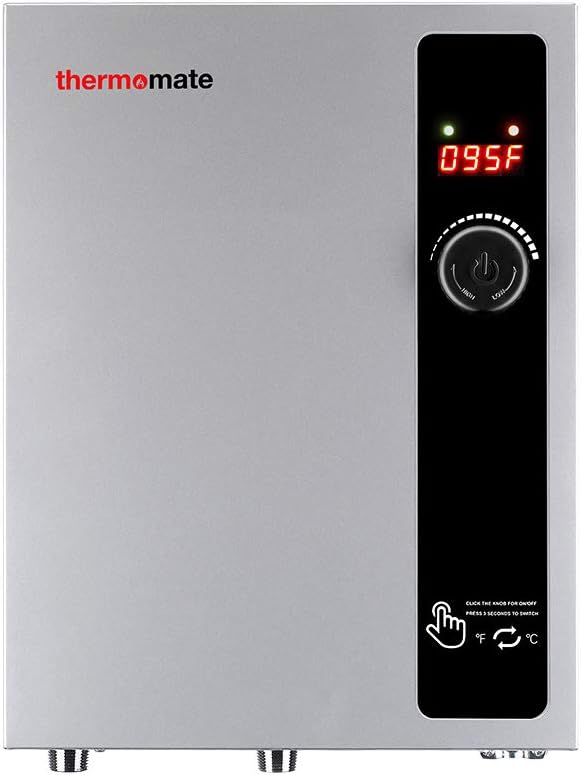 Tankless Water Heater Electric 18kW 208~240 Volt, thermomate On Demand Instant Endless Hot Water Heater, Digital Temperature Display Easy Installation, for Residential Whole House Shower, 76A GRAY Tankless Water Heater Electric 18kW 208~240 Volt, thermomate On Demand Instant Endless Hot Water Heater, Digital Temperature Display Easy Installation, for Residential Whole House Shower, 76A GRAY