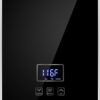 Tankless Water Heater Electric 240V, On Demand Instant Hot Water Heater Digital Display 5.5kW,Overheating Protection, Black