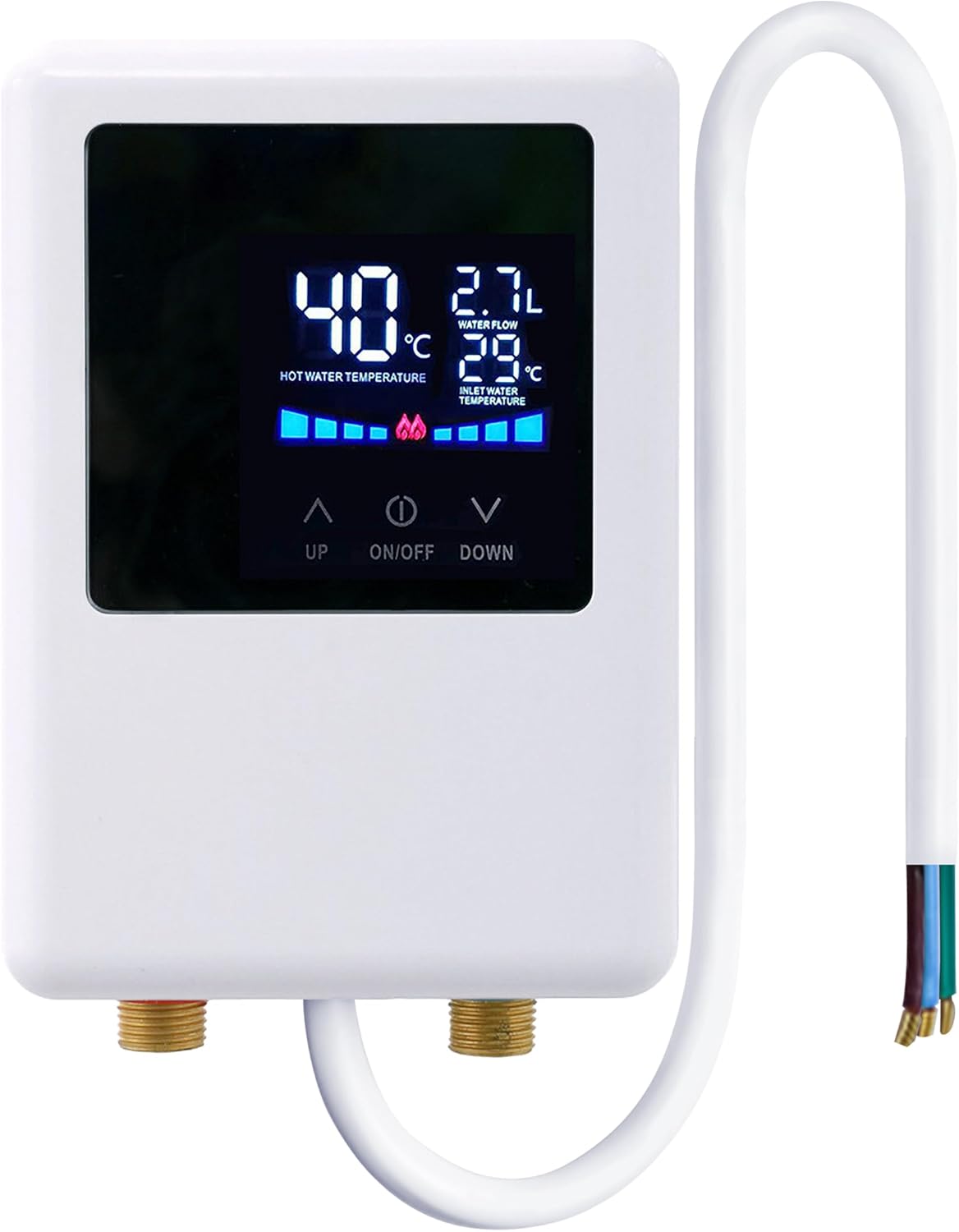 Tankless Water Heater Electric 5000W 110V - 120V, Under Sink Instant Water Heater Tankless, On Demand Hot Water Heater Electric 110 Volt, Mini Water Heater Electric Tankless Under Sink for RV, Kitchen Tankless Water Heater Electric 5000W 110V - 120V, Under Sink Instant Water Heater Tankless, On Demand Hot Water Heater Electric 110 Volt, Mini Water Heater Electric Tankless Under Sink for RV, Kitchen