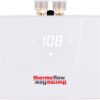 Thermoflow 240V Electric Mini Tankless Water Heater Point of Use On Demand Instant Hot Water Heater for Sinks Wall Mounted, CSA Certified 5.5kW Hard Wired