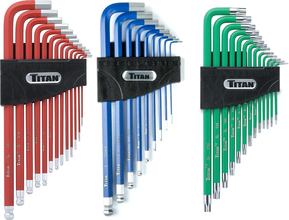 Titan 12763 35-Piece Star, Metric, and SAE Hex Key Set Titan 12763 35-Piece Star, Metric, and SAE Hex Key Set