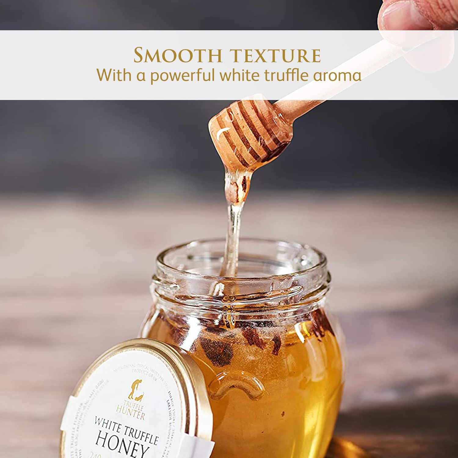 TruffleHunter - White Truffle Honey - Acacia Honey Condiment - 8.46 Oz12