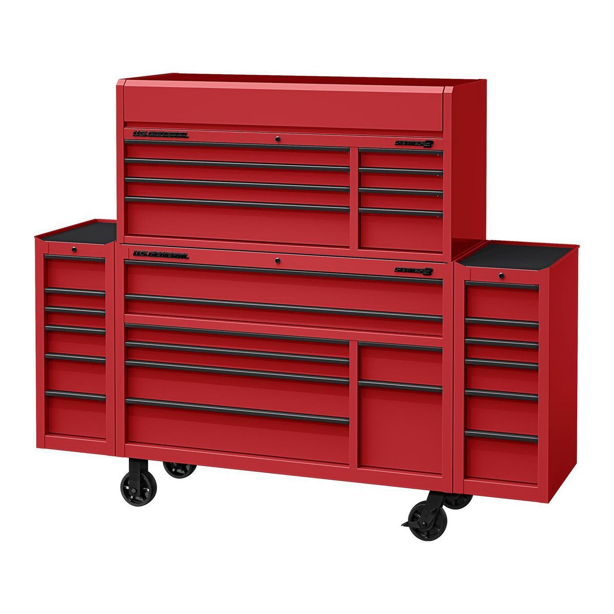 U.S. GENERAL 15 in. End Cabinet, Series 3, Red15