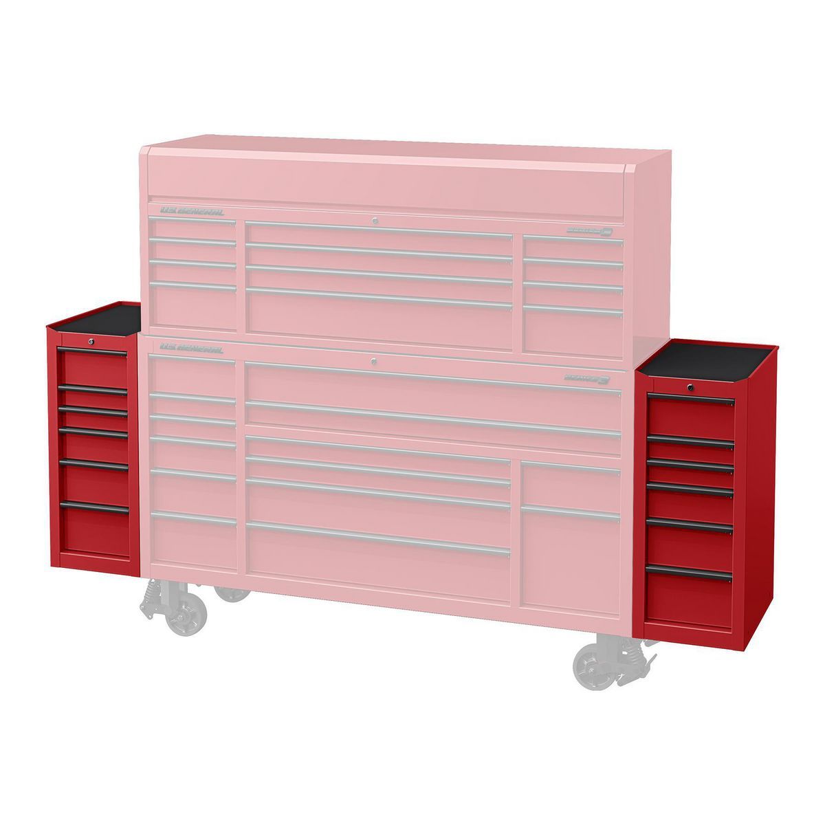 U.S. GENERAL 15 in. End Cabinet, Series 3, Red6
