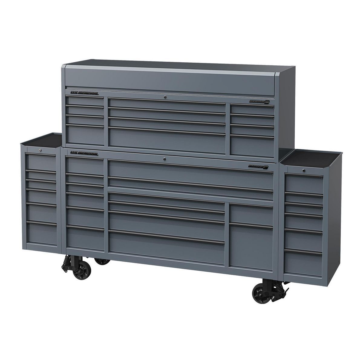 U.S. GENERAL 15 in. End Cabinet, Series 3, Slate Gray19