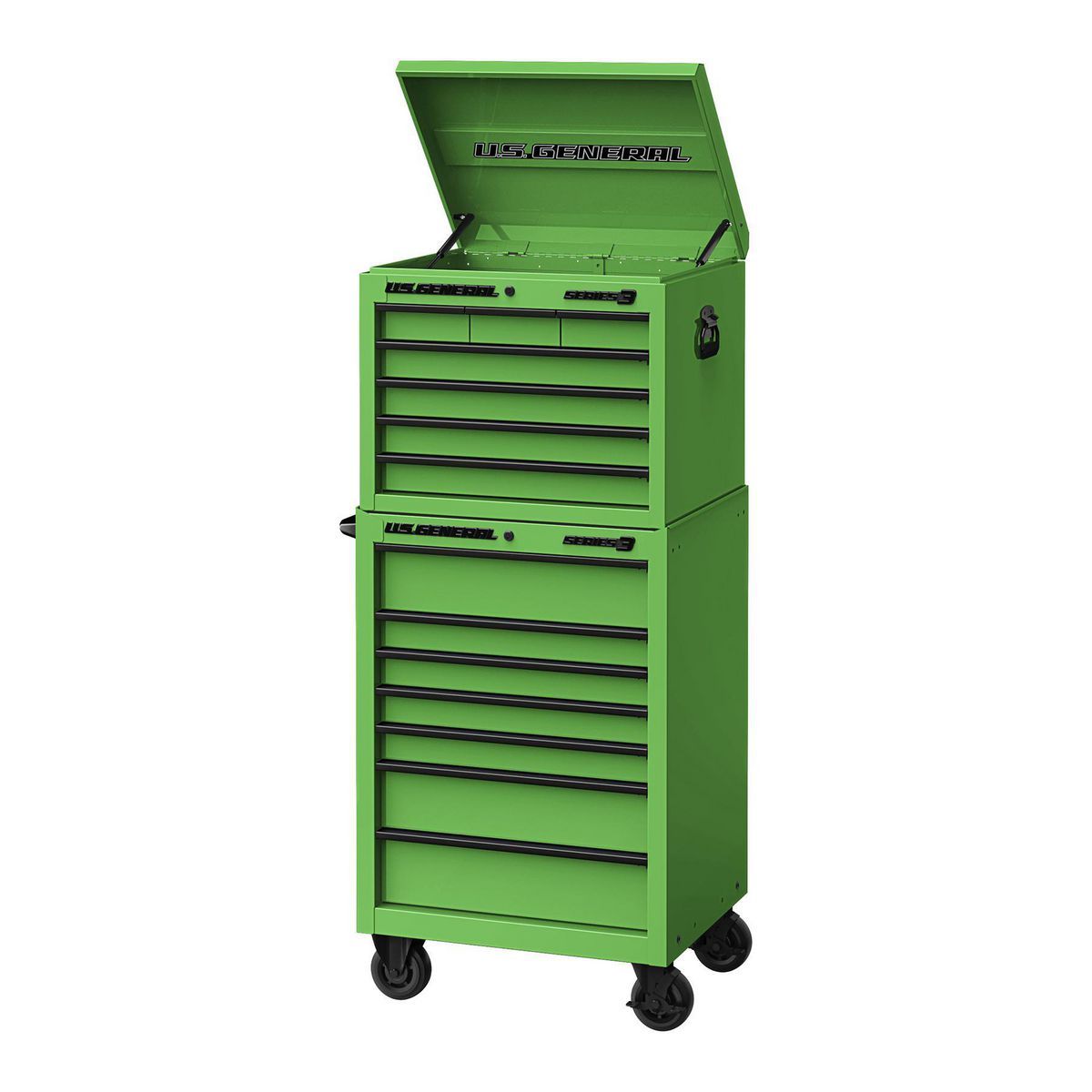 U.S. GENERAL 27 in. x 22 in. Top Chest, Series 3, Green9