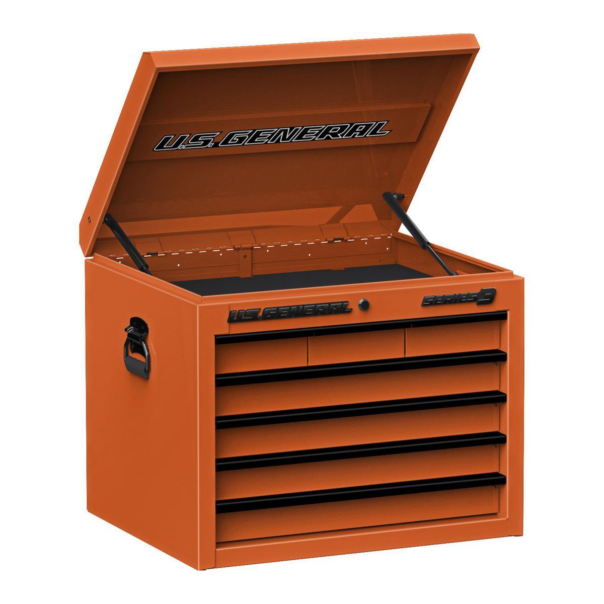 U.S. GENERAL 27 in. x 22 in. Top Chest, Series 3, Orange1