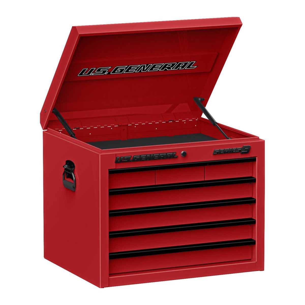 U.S. GENERAL 27 in. x 22 in. Top Chest, Series 3, Red2